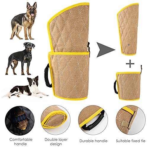 Dog Training Bite Sleeve,Dog Training Arm With Whip Agitation Stick,Double-Layer Dog Bite Sleeve,Professional Dogs Training Protection Biting Sleeve For Puppy,Pitbull German Shepherd (Double-Layer) #TOP2