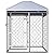 Dog Supplies Outdoor Dog Kennel with Roof 100x100x125 cm Dog Kennels & Runs