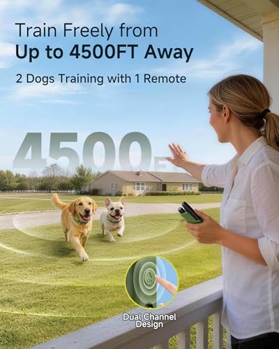 Dog Shock Collar - 4500FT Dog Training Collar with Remote for 10-120lbs Small Medium Large Dogs, IPX8 Waterproof Rechargeable Dog eCollar with Beep(1-8) Vibration(1-16) Safe Shock(0-99), No-Shock Mode - Image 3