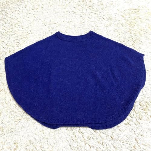 中川政七商店 重ね着するポンチョケープ アルパカ ウール ネイビーのサムネイル