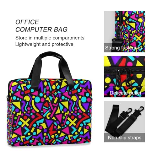 Maletín portátil para laptop 15.6 pulgadas con asa y correa miniatura 5