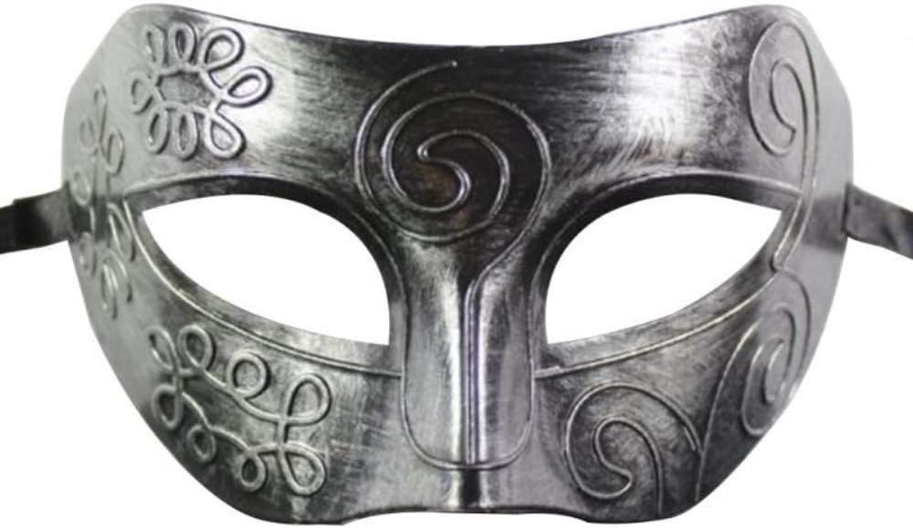 Fellibay Retro Party Masks Man Mask Masquerade Mask Face Mask for Party&Halloween Grey