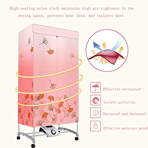 Asciugatrice, Stendibiancheria Elettrico Portatile A 2 Livelli Capacità 33 Libbre Asciugatrice Pieghevole A Risparmio Energetico PTC Asciugatura Rapida Ed Efficiente Timer Automatico Digitale, 1000 W - Image 4