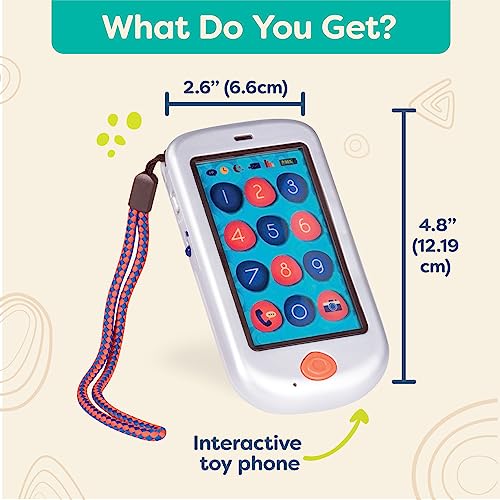 B. Toys BX1697Z Hi!! Phone - Silver- Pretend Play Smartphone thumb #6