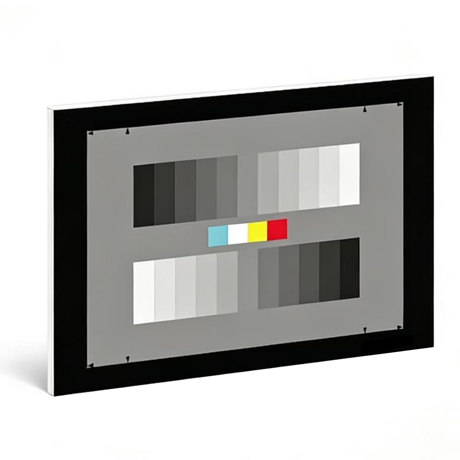 Tabla de pruebas de calibración de color y escala de grises para fotografía digital y video