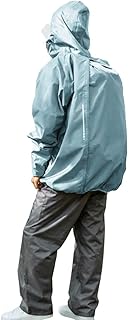 [THE ROOTS] レインスーツ リュック対応 上下セット リュックインレインスーツ メンズ 収納袋付き 梅雨 通勤 通学 自転車 レインウェア カッパ 雨合羽 雨具 透湿防水生地 カッパ シンプル アウトドア 自転車運転 이미지