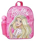 Disney Zaino Scuola Barbie Colore Rosa con Borraccia 400ml