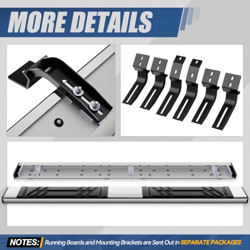 Estribos de Acero Inoxidable para Toyota Tundra Double Cab miniatura 6