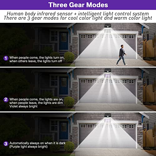 4 Packs Bug Zapper Outdoor 3 In 1 Mosquito Zapper Black Solar Bug Zapper Electric Led Light Mosquito Killer Lamp With Motion Sensor For Outdoor Backyard Patio Camping #TOP5
