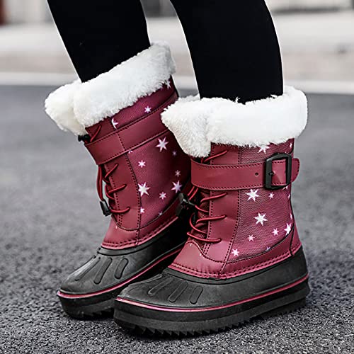 Children Shoes Snow Boots Girls Boys OutdoorBoots Warm Boots With Cotton Snow Boots Kids Leather Shoes2