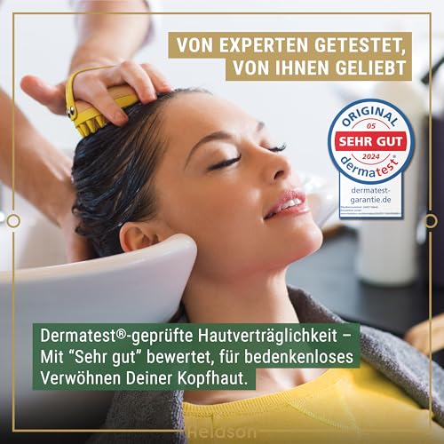 HELDSON Kopfhaut Massagebürste Bambus – Kopfmassage & Shampoo Bürste – Ansicht 5