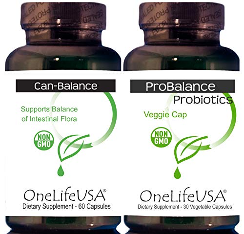 Can-Balance Kit - A OneLifeUSA Vitamin Yeast Cleanse- 2 Step Protocol. Non-GMO Formulas- Microbatched for Optimal Freshness in GMP Certified US lab.