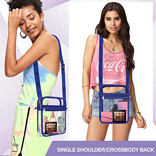 Image of Clear Bag Stadium Approved,Clear Crossbody Purse Bag, with Adjustable Shoulder Strap for Women, With front pocket