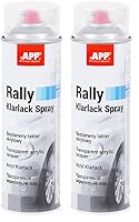 AUTO-PLAST PRODUKT APP Rally Color Spray Acryllack | Klarlack Spray | Lackspray | Sprühfarbe | Schnell trockend | Transparent | 500 ml (Packung mit 2)