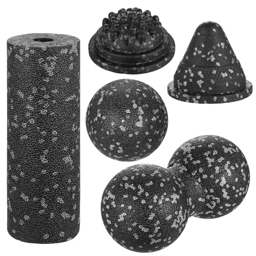 5 Pcs Bolas de Masajeador Pies, Rodillo Masaje Muscular, Pelota Masaje Pies, Rodillo Fascitis Plantar, bolas de fascia para masaje de manos, espalda, columna y músculos