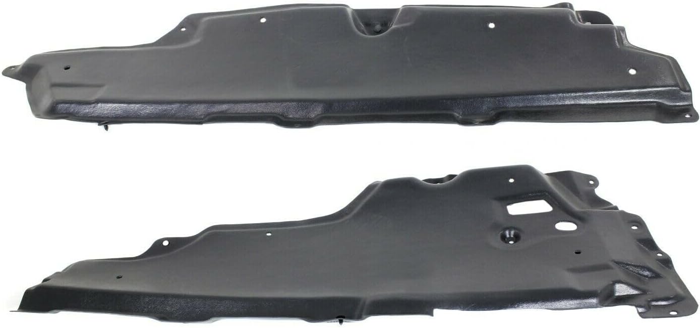 Engine Splash Shield Set of 2 Front Driver & Passenger Side LH for Ford for Lincoln for MKX Base 2011-2015 Pair FO1228147 FO1228146
