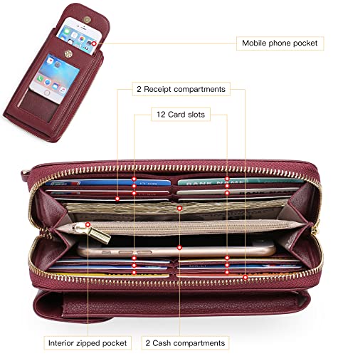 Falan Mule Small Cell Phone Crossbody Bag Purse For Women, Pu Leather Phone Wallet Purse #TOP3