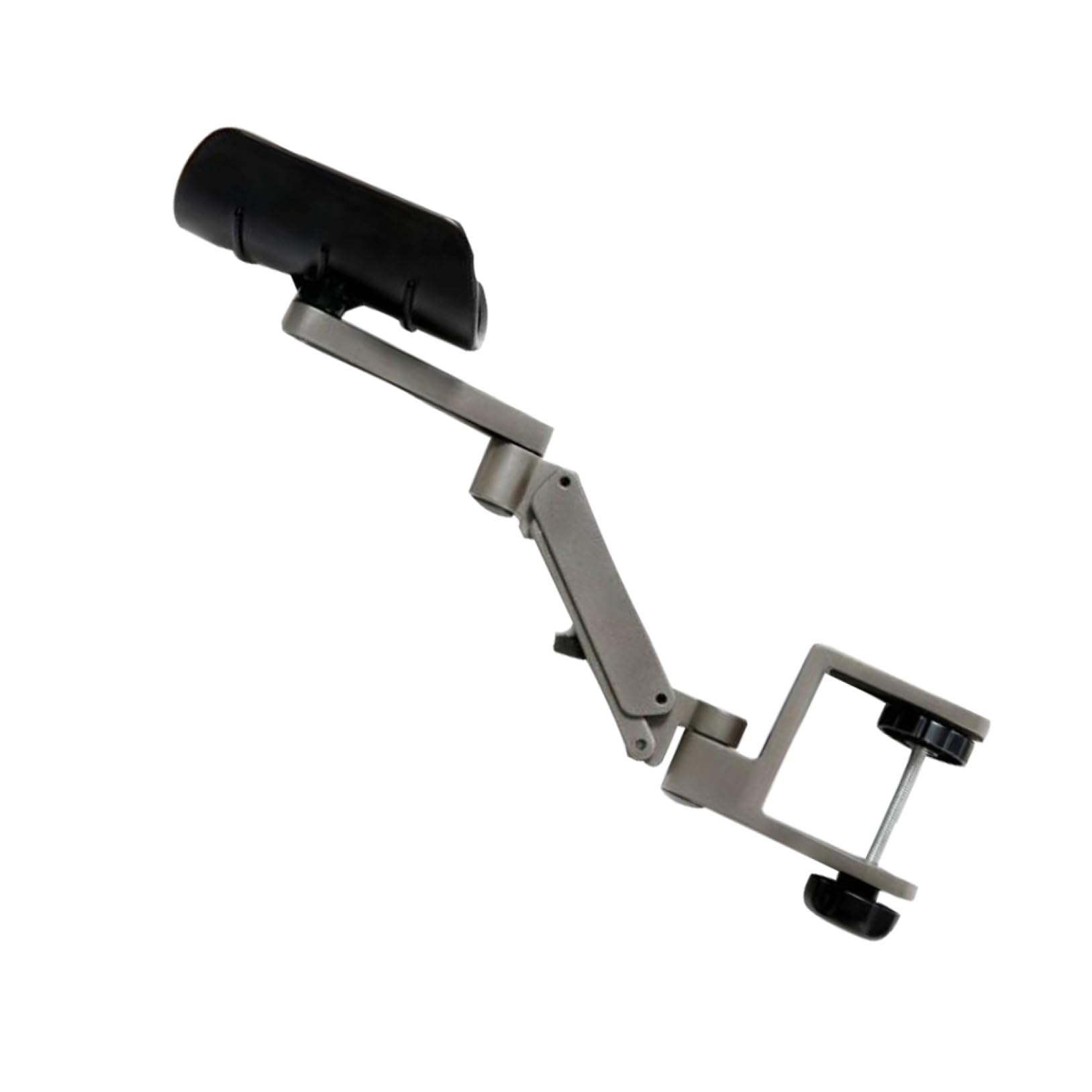 Uonlytech Tappetino Mouse Ergonomico Poggiapolso Supporto Braccio Computer Staffa Metallo Regolabile Supporto Polso Tappetino Mouse Grigio