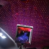 Proyector de luz de estrella operado por USB para techo de vehículo con rotación de 360 grados y efectos de luz dinámicos para decoración de habitaciones ambientales y automóviles