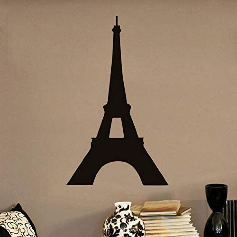 40-Pack Eiffel Tower Pattern Wall Stickers - Black Vinyl Decals For Nursery, Bedroom, Laptop Decor