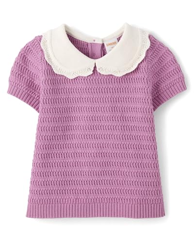 Gymboree Baby Girls' and Toddler Short Sleeve Pullover Sweater