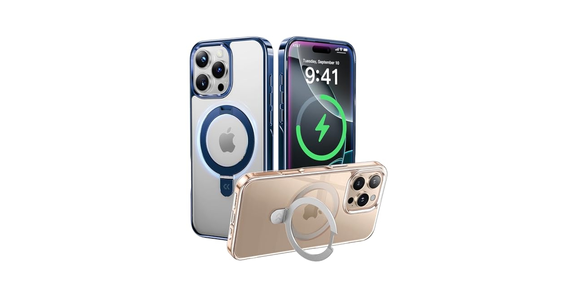★CASEKOO iPhone 16 Pro Max 用 ケース ブルー Amazon.co.jp: 【2025最高傑作&定点360度回転】CASEKOO iPhone