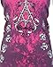 Rebel Saint by Affliction Women's T-Shirt Death Chase XL Purple