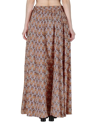 Image of Sttoffa Cotton Printed Women Wear Maxi Long Skirt 40 inch inch Full Length