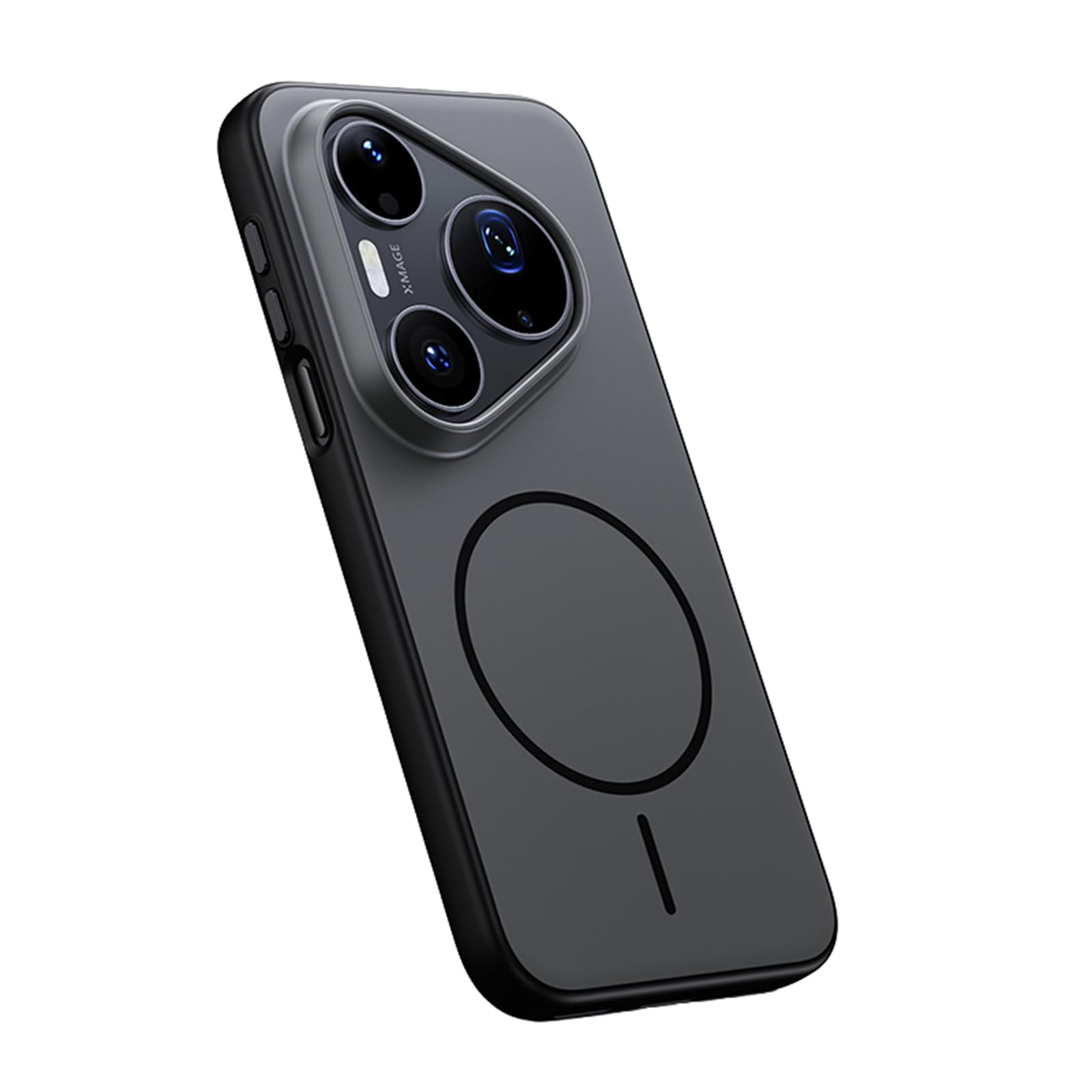 Carcasa Magnética para Huawei Pura 90 Pro Max/90 Pro/90, Admite Carga Inalámbrica Funda De Silicona Protección De Cámara Caso,Negro,90 Pro