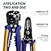 haisstronica Wire Stripper Tool Set, 10-24 AWG Self-Adjusting & Manual, Heavy Duty Electrical Wire Strippers for Electronics Repair, Electrician Wiring, DIY Projects