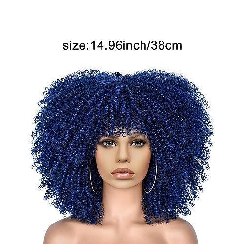 Perruque Afro Bouclée Finis les Rendez-vous Coiffeur Longs Wudaizhi