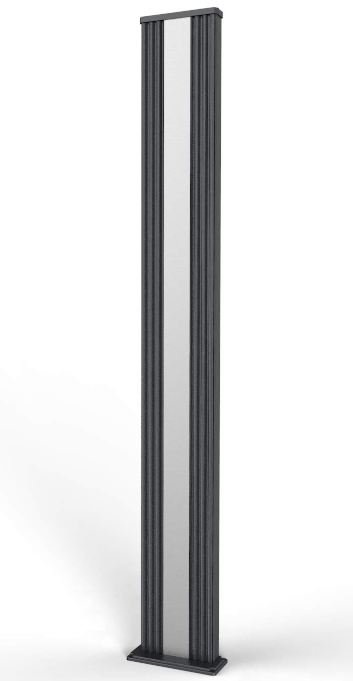 Doccia Solare da Giardino 40L Miscelatore Nebulizzatore e Lavapiedi Arkema Dada S Grigio Antracite Inox
