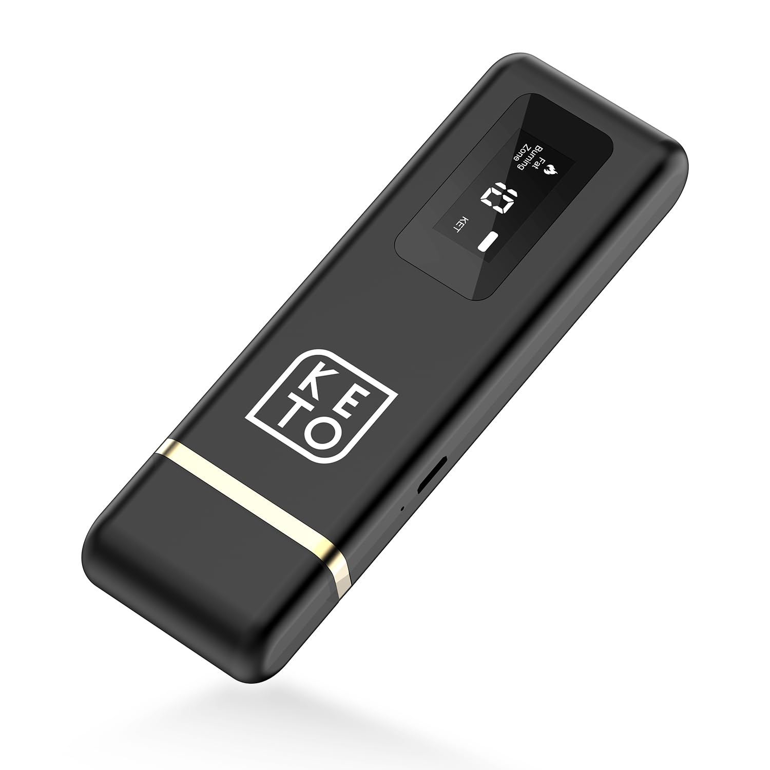 Breath Ketone Meter Rechargeable Ketone Breath Analyzer & Ketosis Meter, Professional Portable Ketosis Breath Tester for Home Keto Tracking