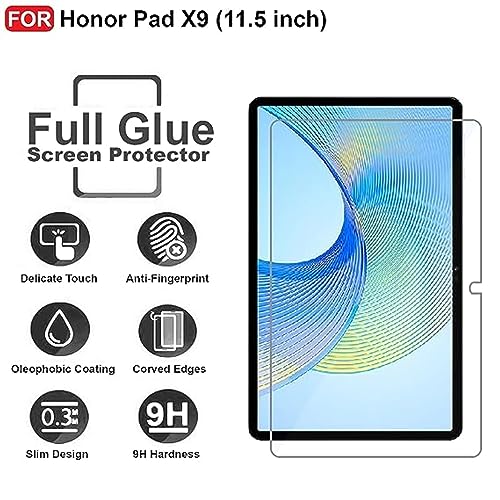 Image of Anti Scratch And Smudge Proof Tempered Glass Full Screen Protector For Honor Pad X9 11.5 Inch Tablet - Pack Of 1
