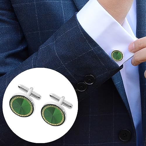 Image of Cufflinks for Men Classic Wedding Business Shirt Cuff Links Set Gifts with Box