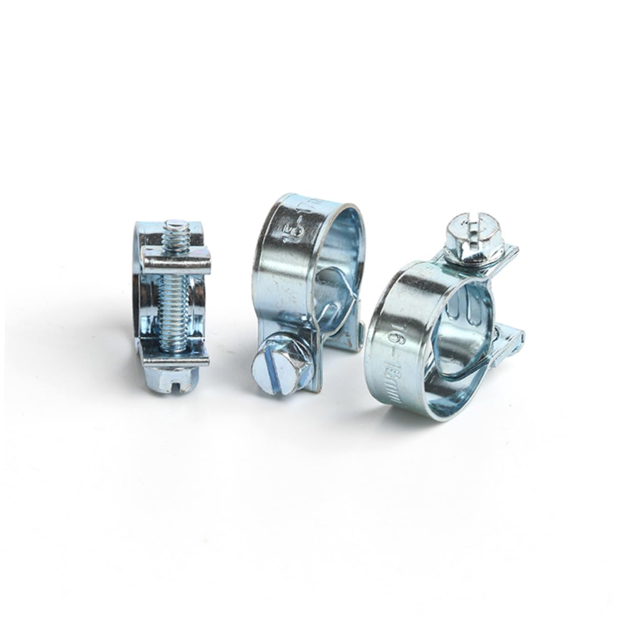 NUOBESTY Colliers de Serrage Métalliques Kit de 135 Miniatures en Métal Zingué, Polyvalents et Faciles à Utiliser Accessoires Pratiques de Plomberie pour Tuyaux D'air et D'eau