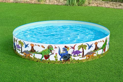 Bestway Fill 'N Fun Planschbecken Dinosaurier, Ø 244 x 46 cm