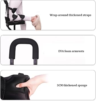 Hands Free Crutch, Adjustable Height Single Leg Telescopic Walking Aids,Medical Single Leg aid Mobility Support,for Disability Elderly Injury Ankle Fracture