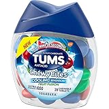 Tums Chewy Bites Fast Cooling Sensation Antacid, Fruit Fusion, 28 Tablets
