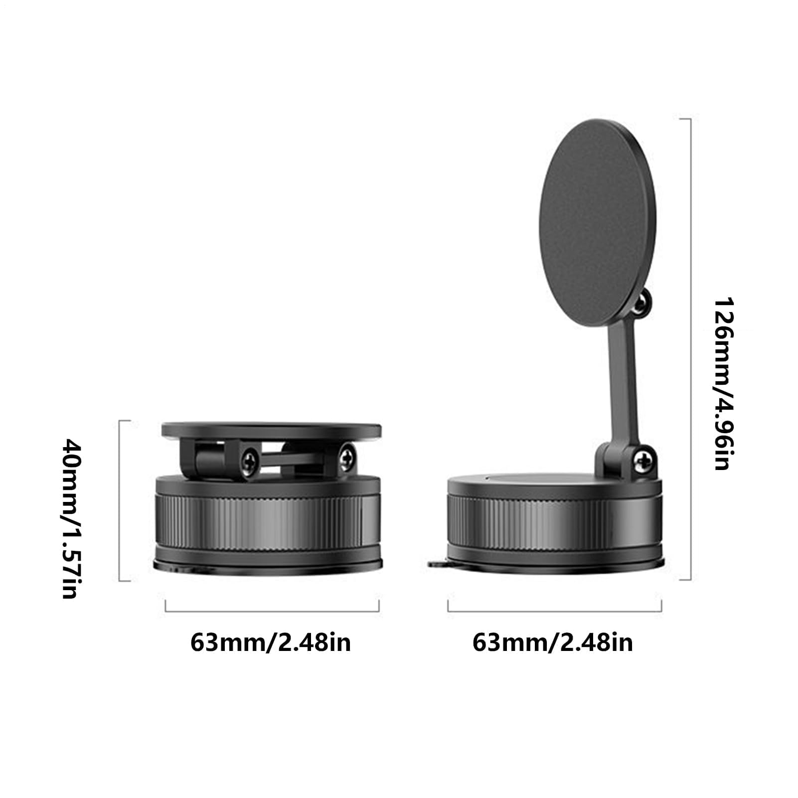 Supporto magnetico per telefono da auto, pieghevole, supporto rotante per cellulare, per berlina, SUV, camion, ideale per gli appassionati di navigazione e viaggi