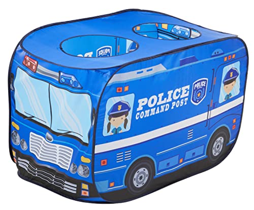 Amazon Brand – Jam & Honey Police Car Popup Tent Theme for Kid, Multicolor