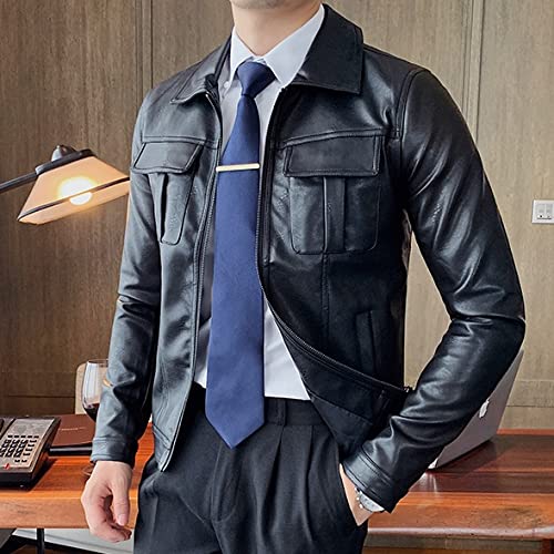 Amazon.co.jp: ZSHYP Fall Winter Hard Collar Vintage Down PU