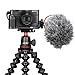 RX100 VII Microphone Mount Vlog Bracket Handle Grip w Cold Shoe Mount and 1/4 inch Tripod Screw for Sony RX100 I II III IV V VI VII (M1/M2/M3/M4/M5/M6/M7) Vlogging Accessories
