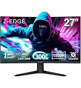 Amazon.com: Z-Edge 27 inch Curved Gaming Monitor, 1080P, 300Hz