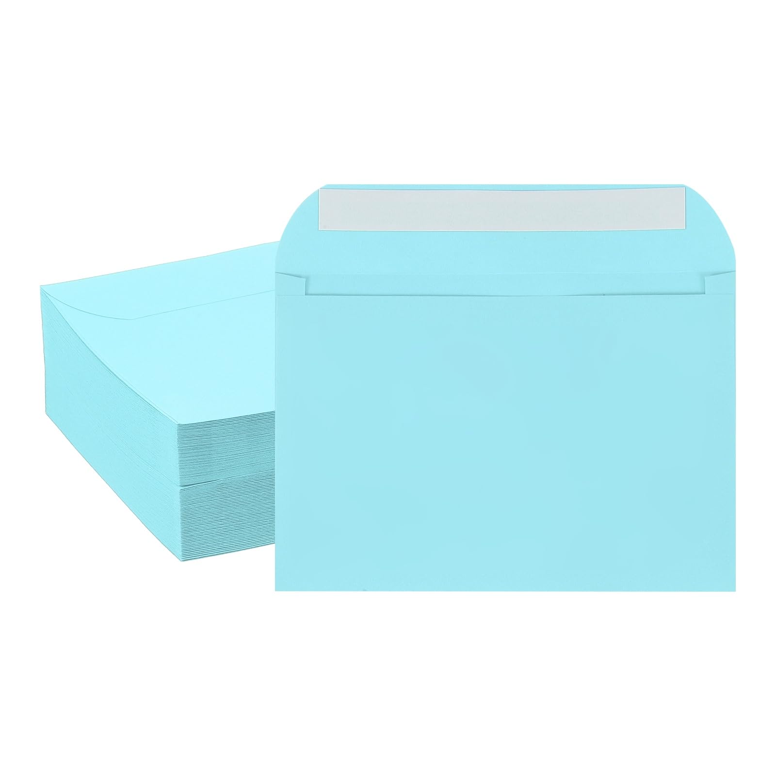 Sobres para invitaciones de boda autoadhesivos azul claro que evitan usar pegamento adicional 8