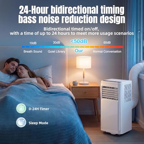 Image of AKIRES 10000 BTU Portable Air Conditioners,3-IN-1 Portable AC Unit With Fan & Dehumidifier,Remote Control,24H Timer,Sleep Modes,Cools Room Up To 450 sq.ft,Suitable for Bedroom,Room, Office,Apartment