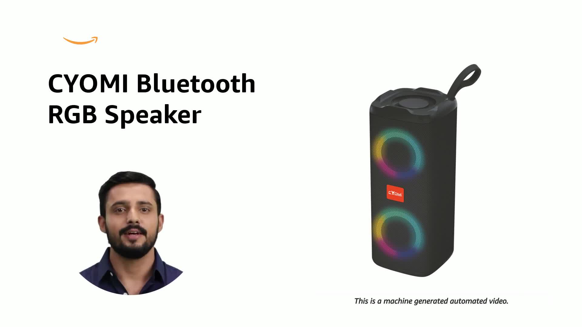 CYOMI Rocker 618 10W Bluetooth Speaker with RGB Lighting, TWS