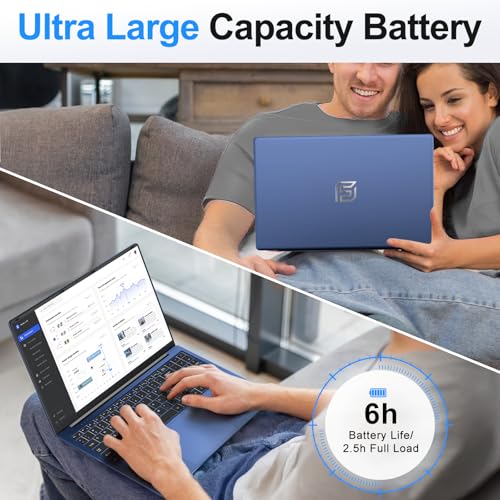 undefined 16 Inch Laptop Computer, Gaming Laptop 2025, 16GB RAM 1TB SSD, N150 Processor(Up to 3.6GHz), FHD 1920 * 1200, 180° Open, Backlit, BT4 WIFI5, Windows 11 Pro, 6000mAh/46.2Wh, Premium Navy の商品画像 6