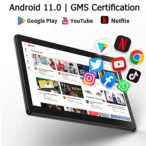 Relndoo Android Tablet 10 Inch, Android 11 Tablet 2Gb Ram 32Gb Rom 512Gb Expand, Tablet Android With 8000Mah Battery, Wifi, Gps, Bluetooth, Dual Camera, Gms Certified #TOP4