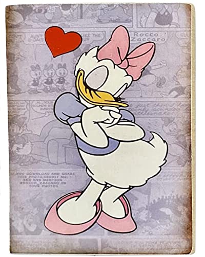Kustom Art Magnet Serie Disney Figuren Daisy Duck für Kühlschrank/Garage/Bar Sammlerstück Druck auf Holz Cover